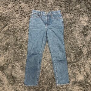Madewell dark blue straight leg the perfect vintage Jean jeans denim size 29